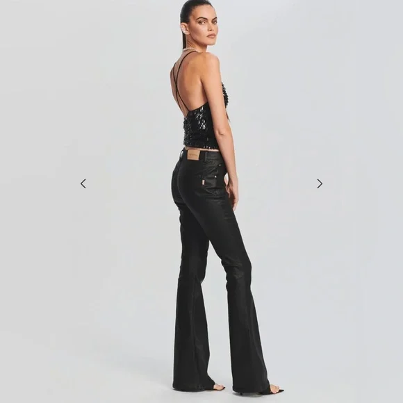 retrofete Darla feather sequin top - Picture 1 of 4